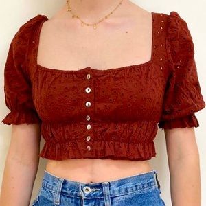 Urban Outfitters - Brooke Eyelet Blouse